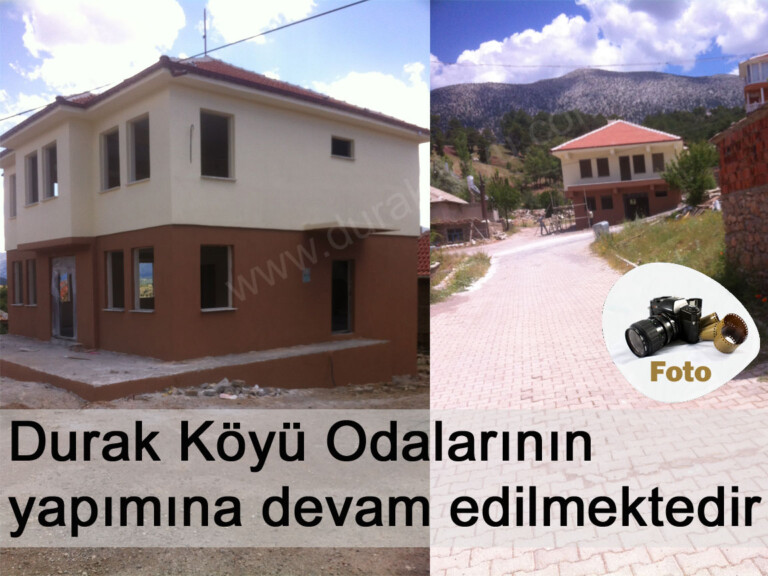 Durak Köyü Mahalle Odalarının inşaatı tüm hızıyla devam ediyor