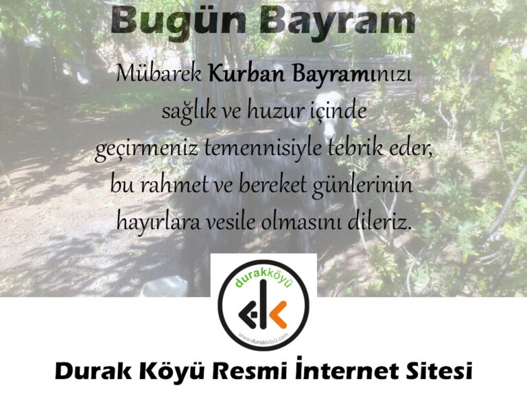 Kurban Bayramınız Mübarek Olsun!