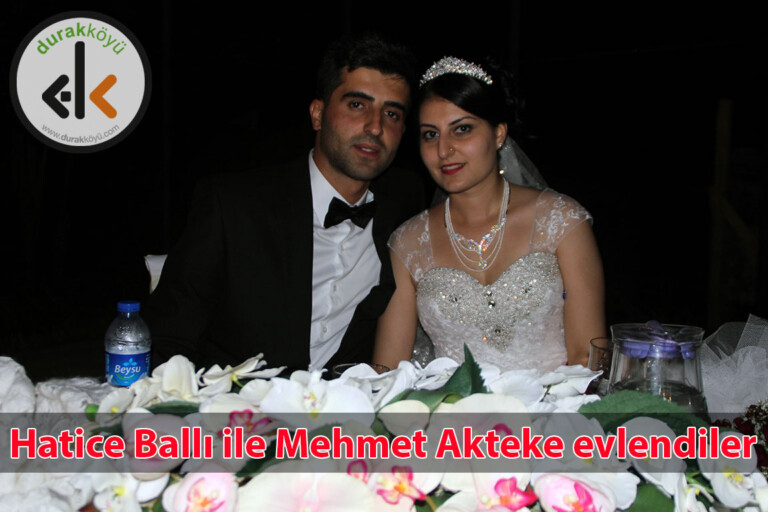 Hatice Ballı ile Mehmet Akteke evlendiler