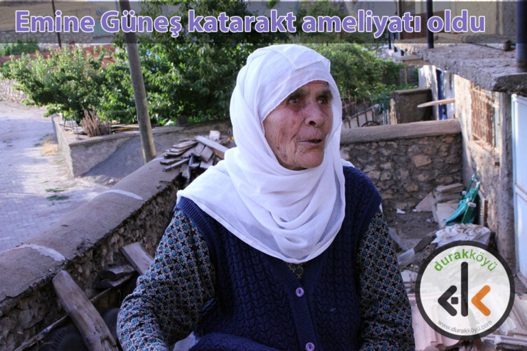 Emine Güneş Konya’da katarakt ameliyatı oldu