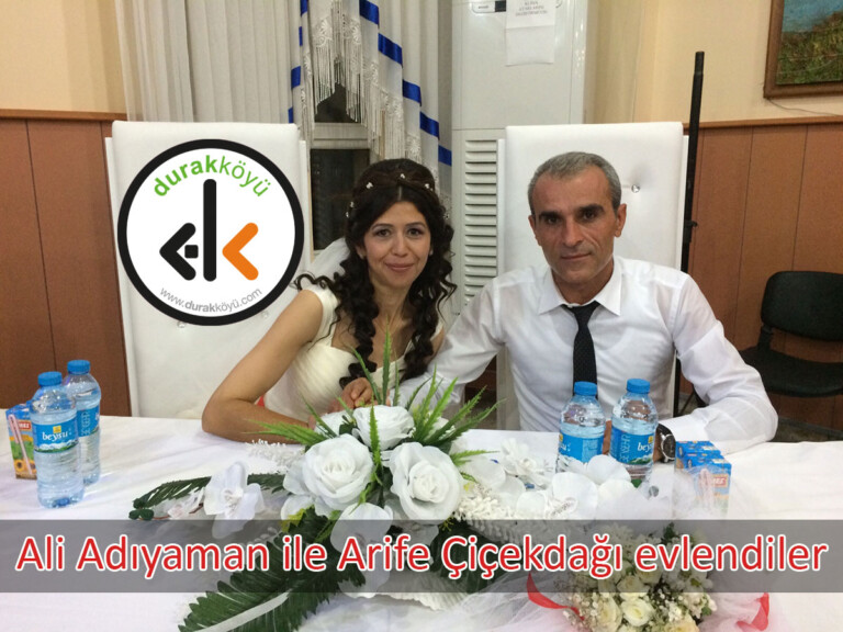 Ali Adıyaman ile Arife Çiçekdağı evlendiler