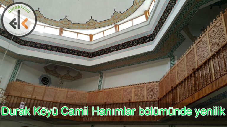 Durak Köyü Camii Hanımlar bölümünde yenilik