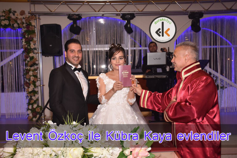 Levent Özkoç ile Kübra Kaya evlendiler