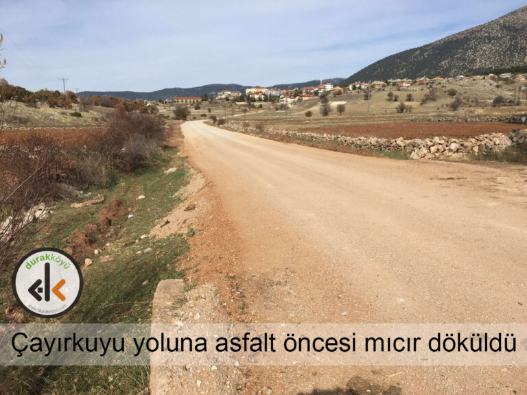 Çayırkuyu/İrzala yollarına Mıcır döşendi