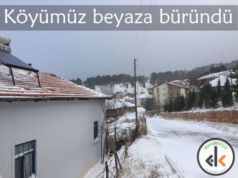 Köyümüz beyaza büründü