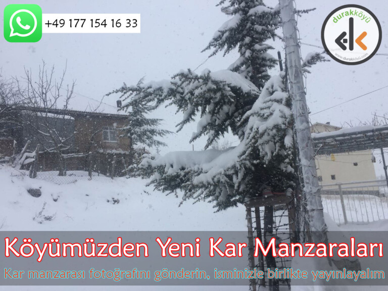 Köyümüzden Yeni Kar Manzaraları