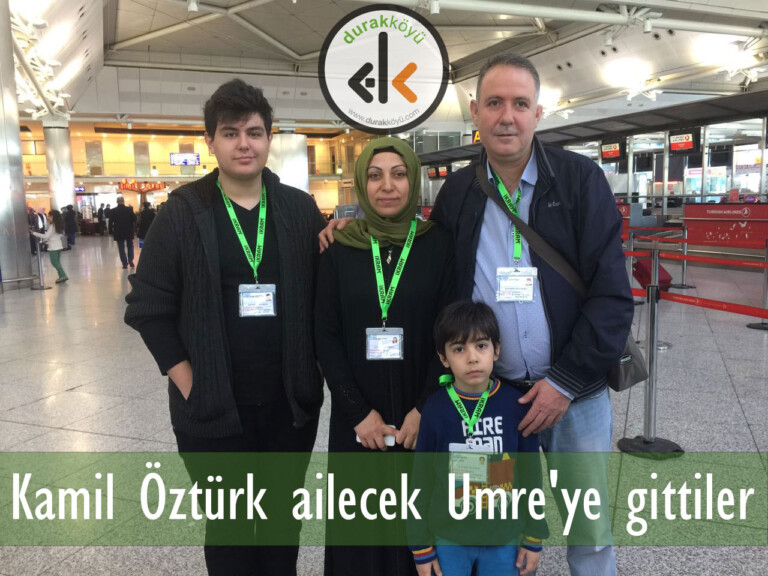 Kamil Öztürk ailecek Umre’ye gittiler