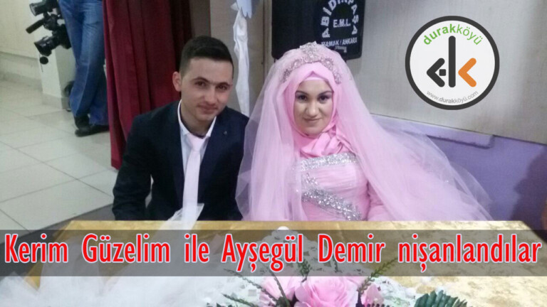 Kerim Güzelim ile Ayşegül Demir nişanlandılar