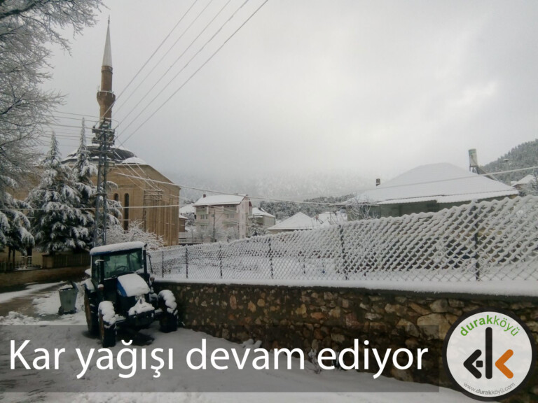 Köyümüze kar yağışı devam ediyor