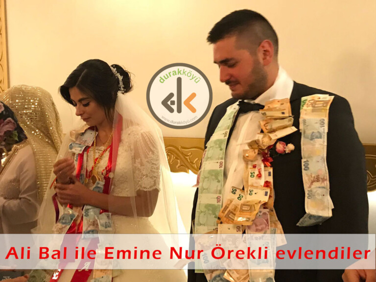Ali Bal ile Eminenur Örekli evlendiler