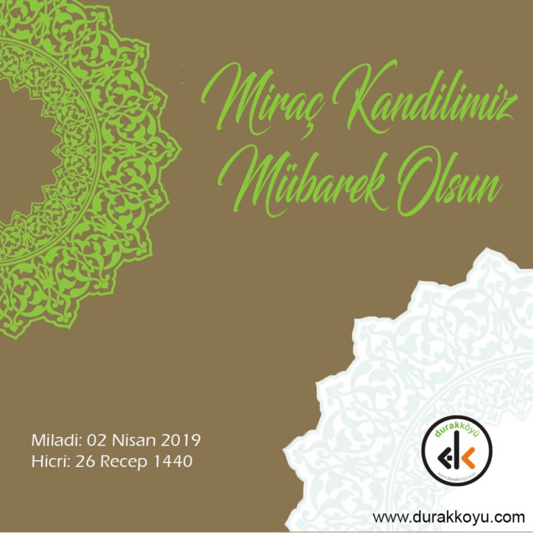 Miraç Kandilimiz Mübarek Olsun