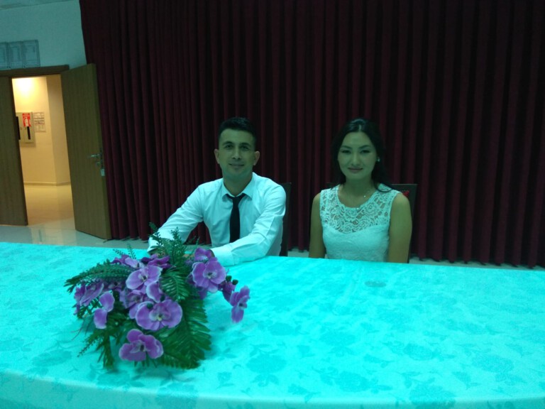 Halil İbrahim Akkoç ile Dinara Sodenbekova nikahlandılar