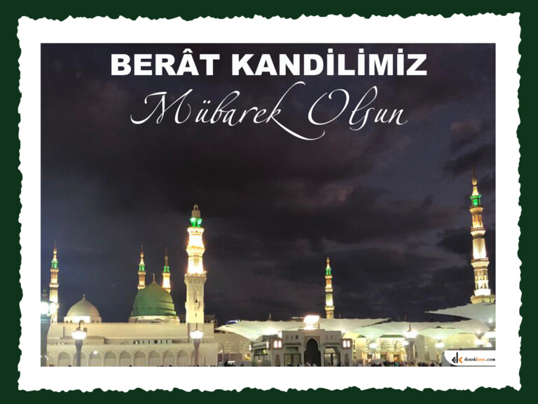 Berât Kandilimiz Mübarek Olsun