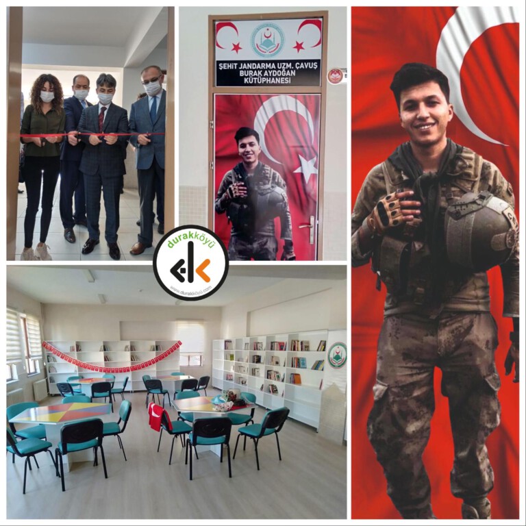 Şehit J. Uzm. Çvş. Burak Aydoğan’ın adı bir okul kütüphanesine verildi