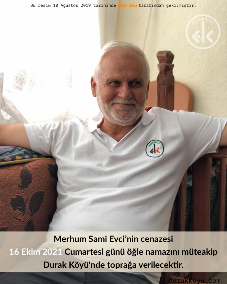 Sami Evci’nin cenazesi Cumartesi günü toprağa verilecek