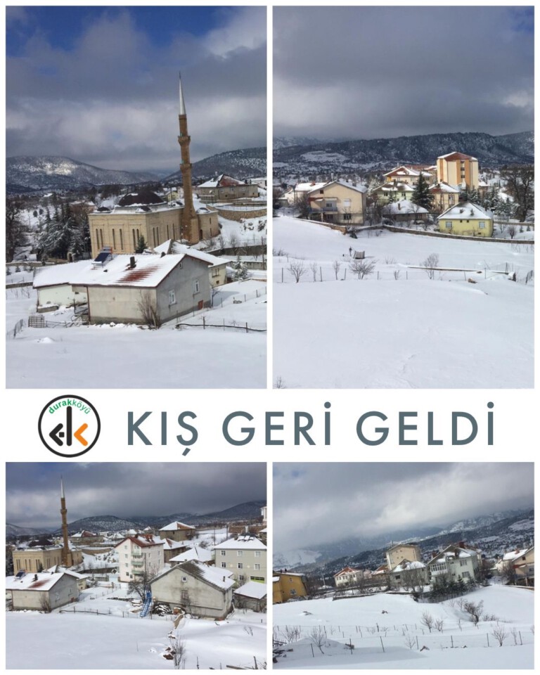 Kar yağışının ardından köyümüz yine beyaza büründü