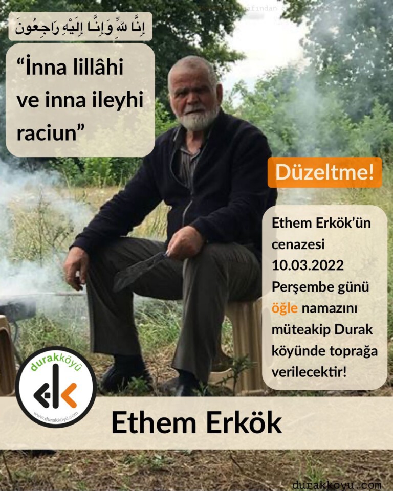 SON DAKİKA – Ethem Erkök vefat etti