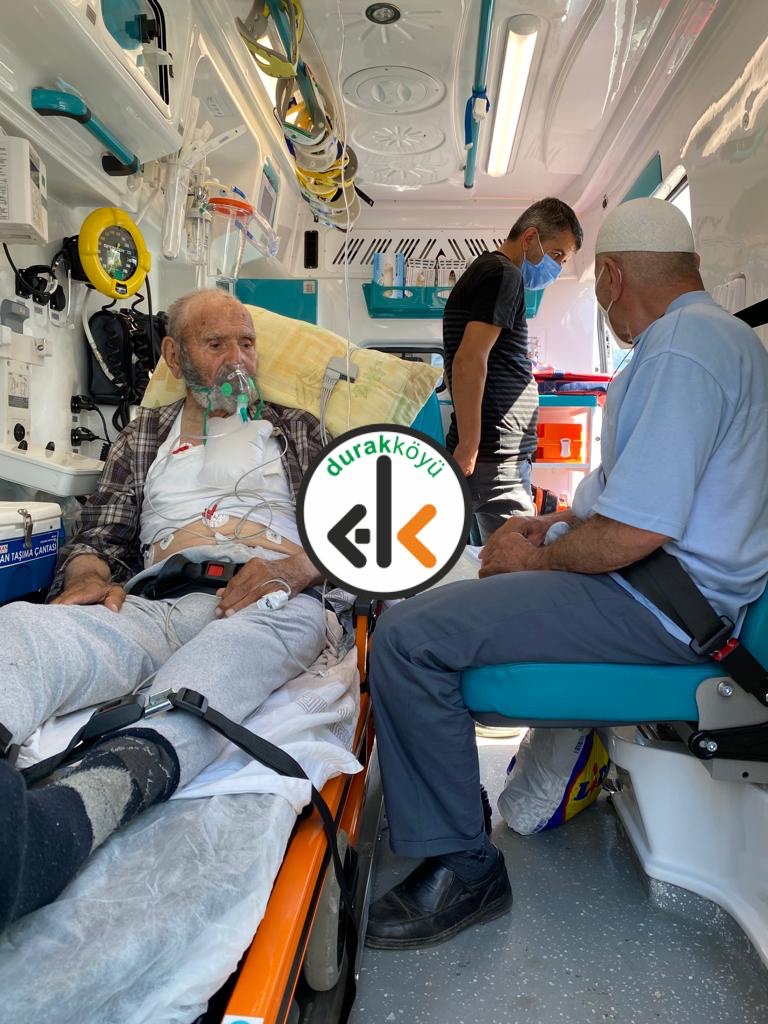 Yaşayan çınarlarımızdan Şaban Özceylan hastaneye kaldırıldı