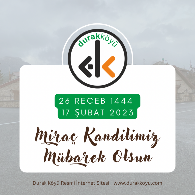 Miraç Kandilimiz Mübarek Olsun