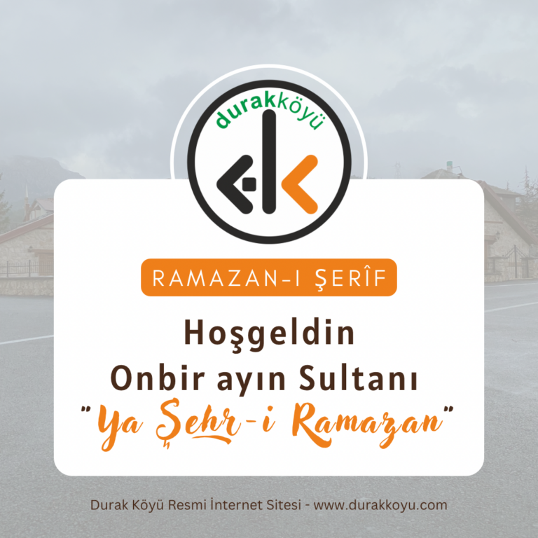 Hoşgeldin Onbir Ayın Sultanı “Ya Şehr-i Ramazan”