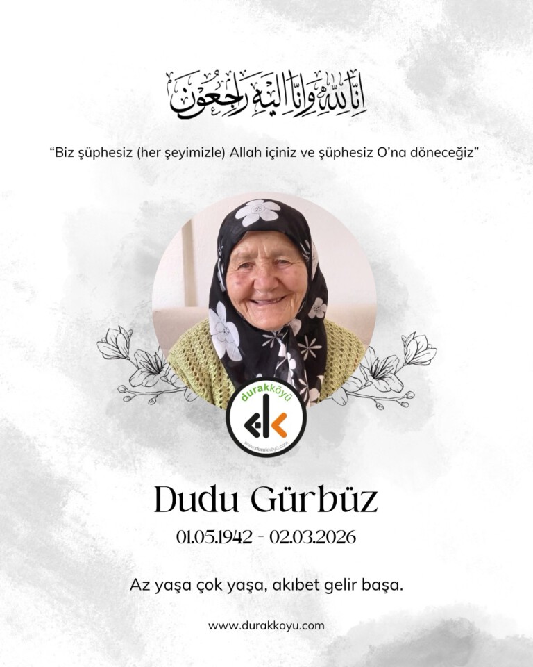 Yaşayan Çınarlarımızdan Hacı Dudu Gürbüz vefat etti.
