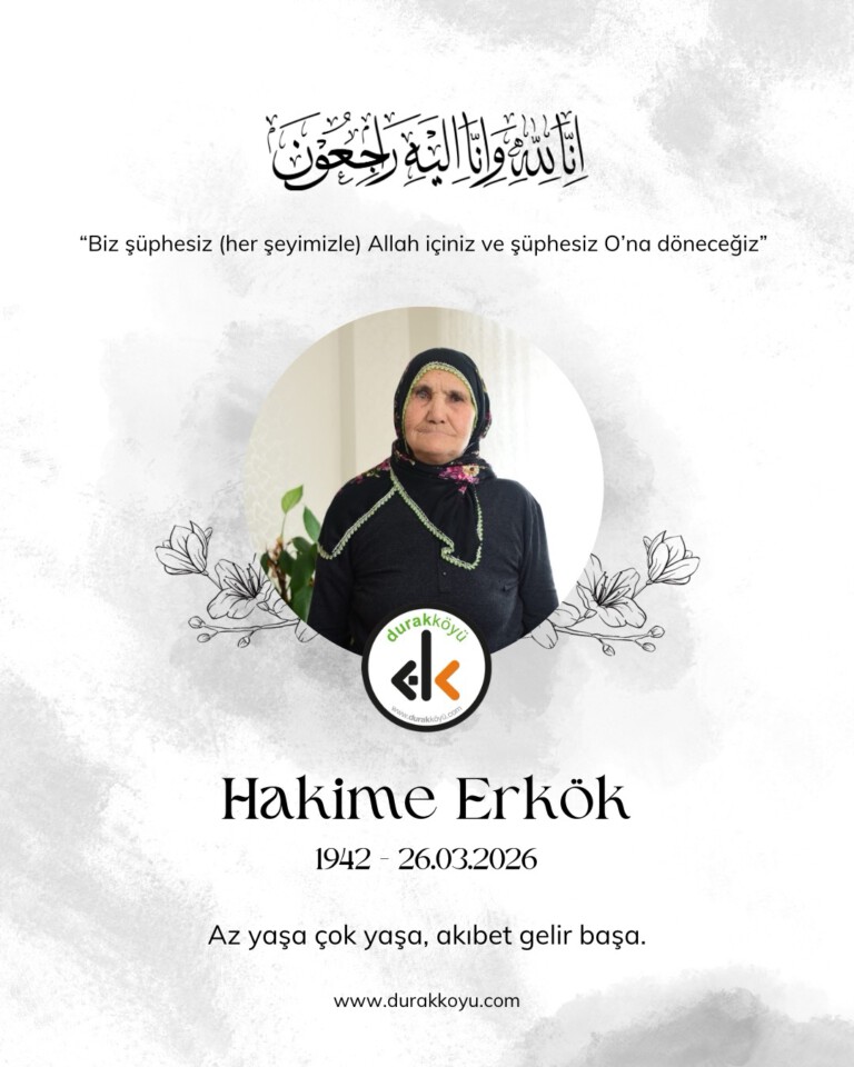 “Yaşayan Çınarlarımızdan” Hakime ERKÖK Vefat Etti